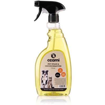 Ozami Pet Stain & Odour Citrus Fjerner Lugt og Pletter 750ml